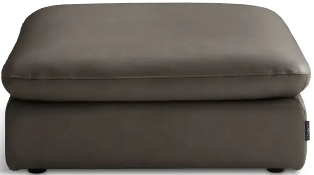 Jonah Leather Ottoman