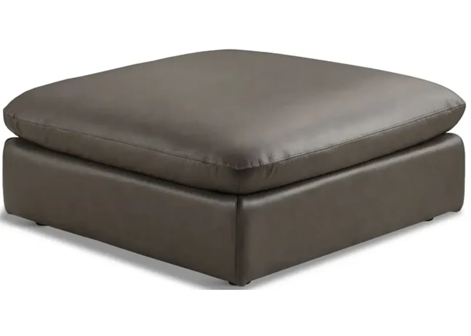 Jonah Leather Ottoman