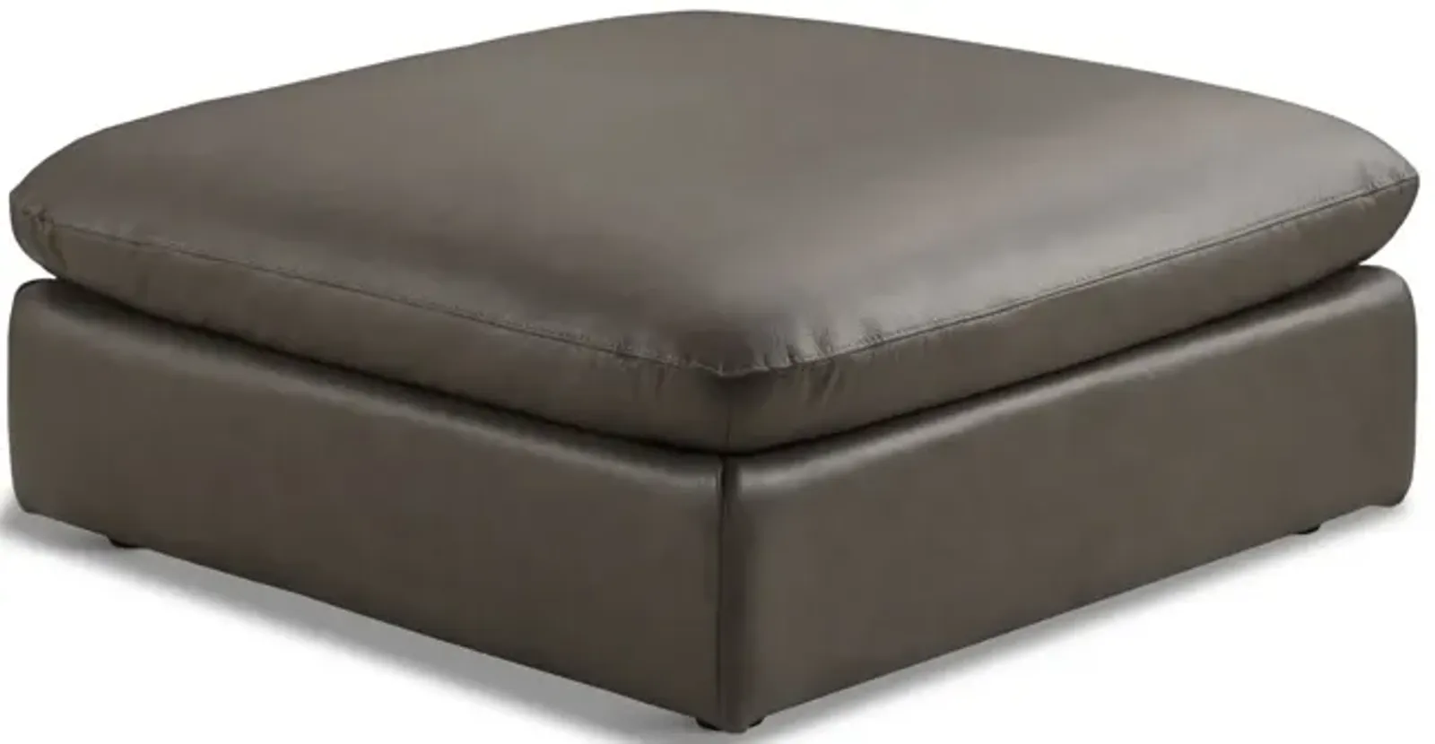 Jonah Leather Ottoman