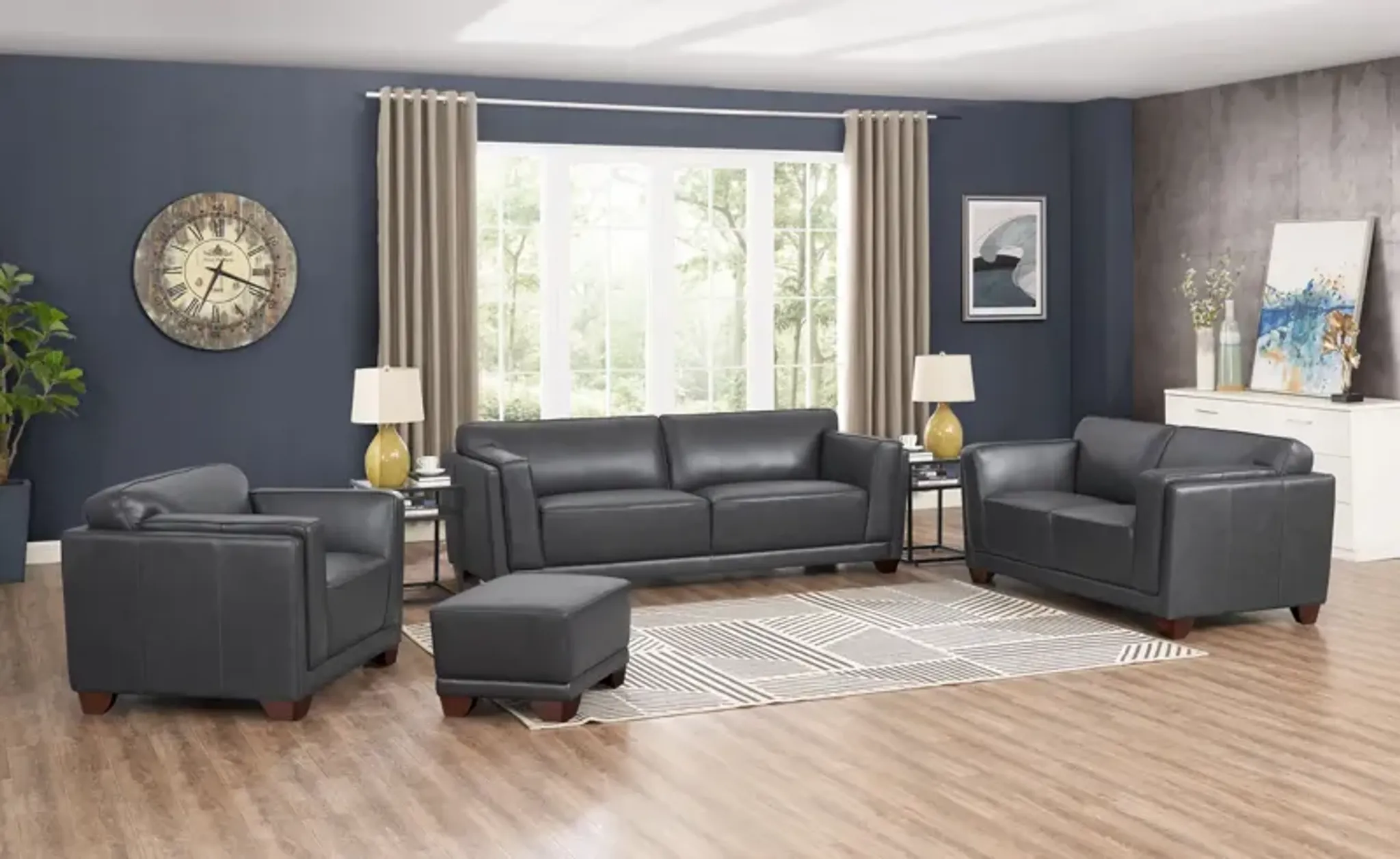 Remy Leather Sofa Hom Furniture | Furniture.com
