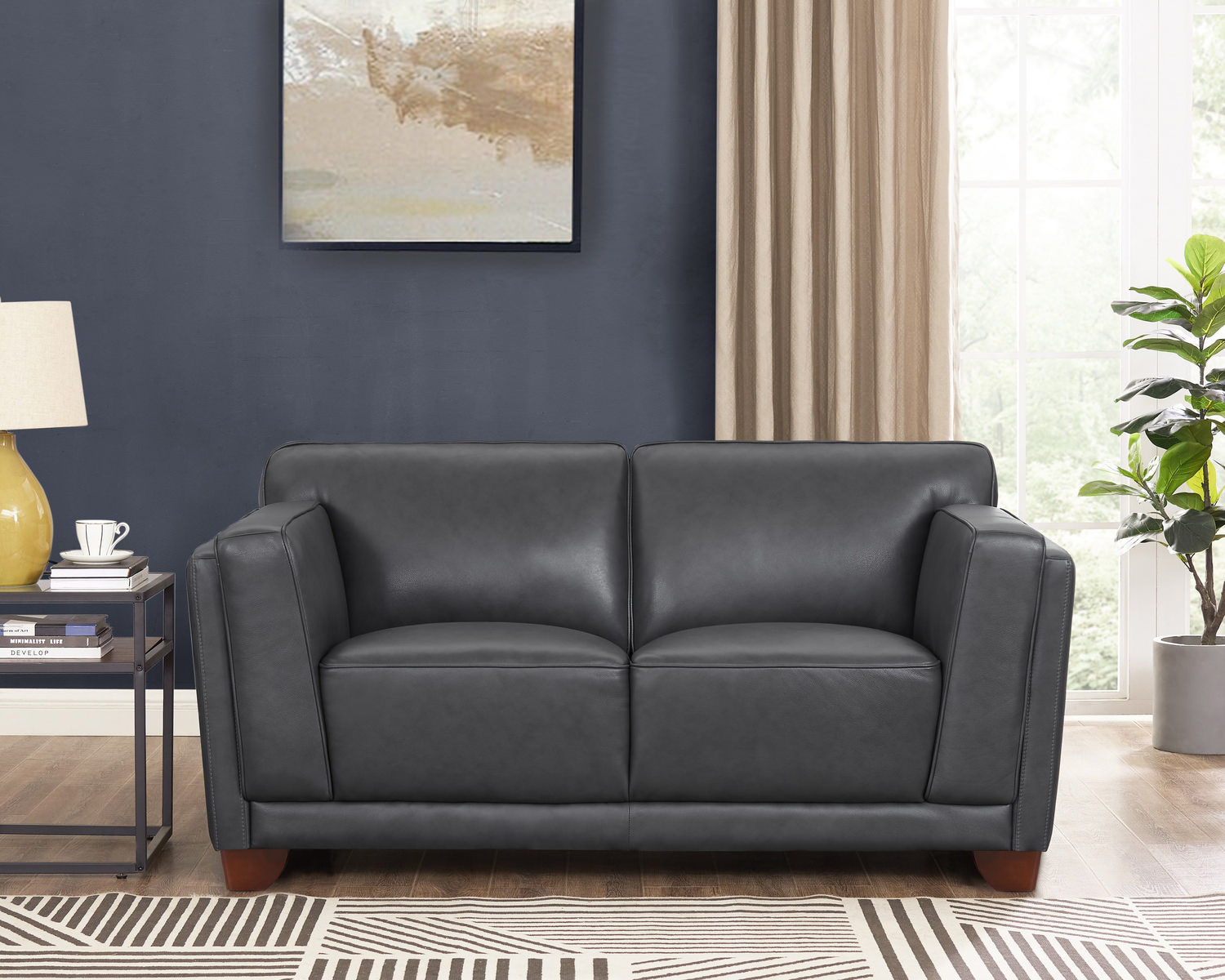 Remy Leather Loveseat