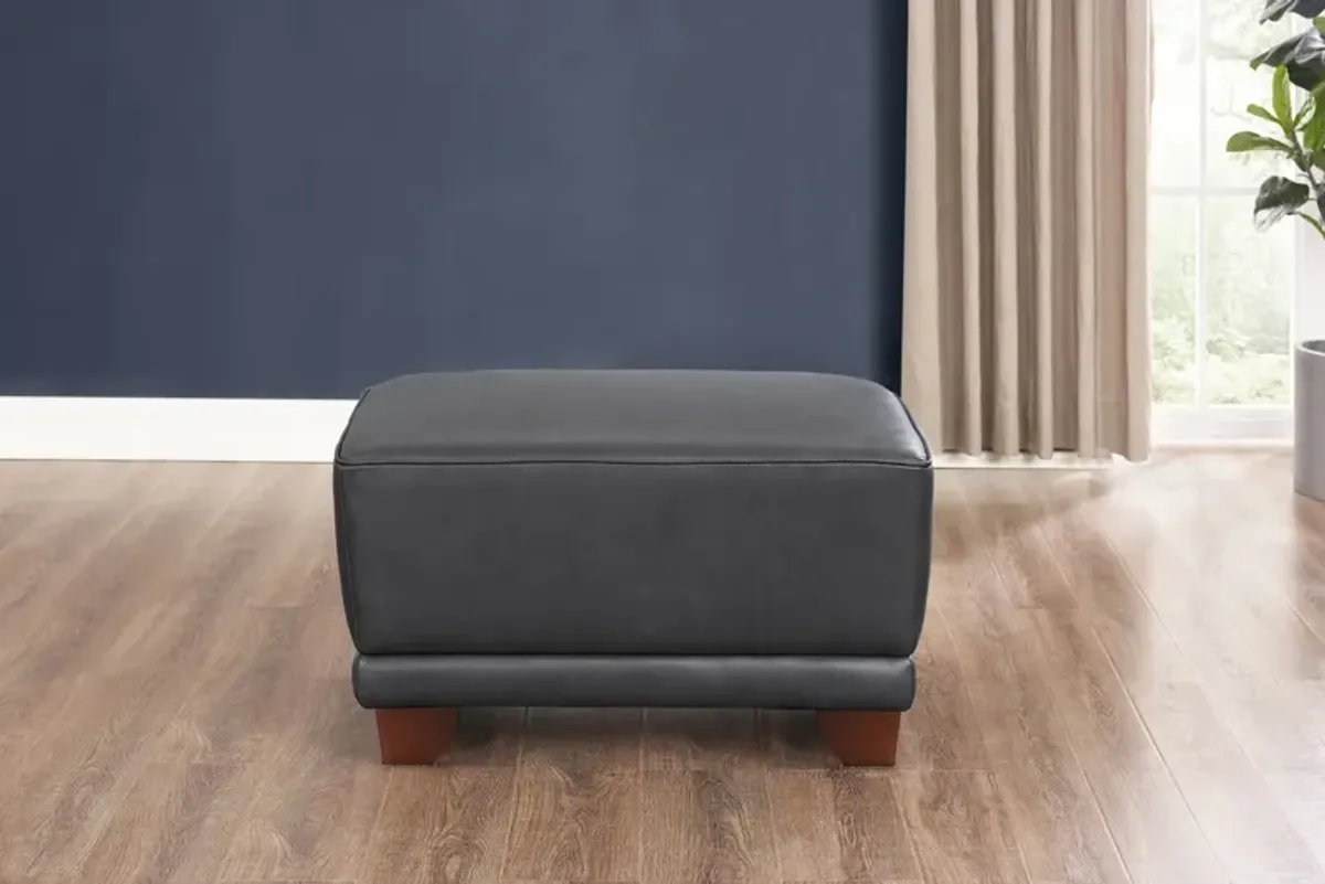 Remy Leather Ottoman