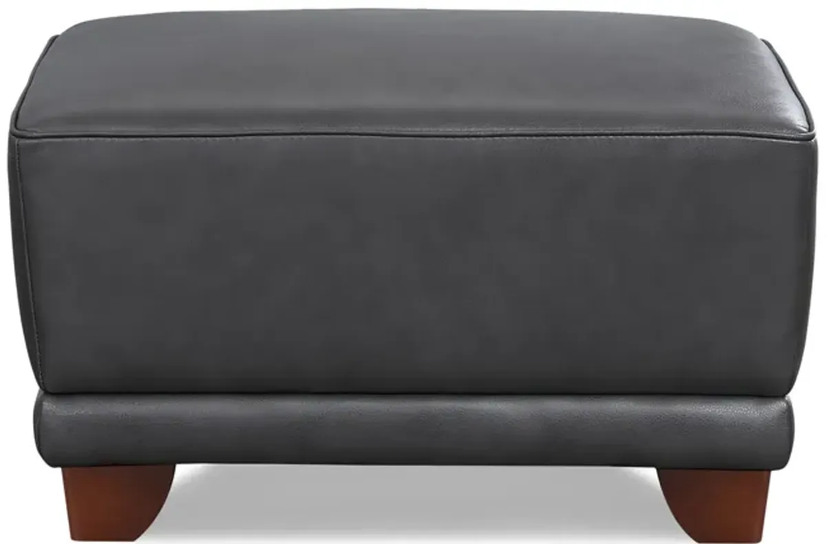 Remy Leather Ottoman