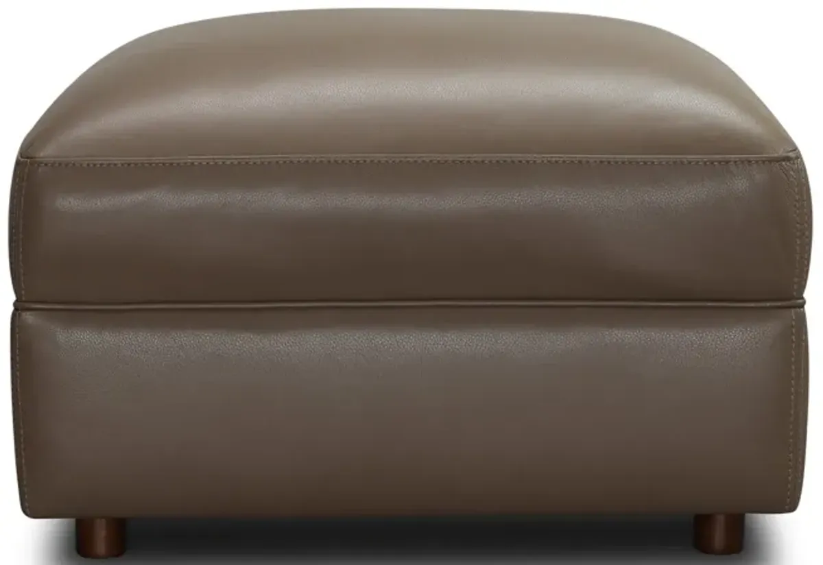 Beck Leather Ottoman