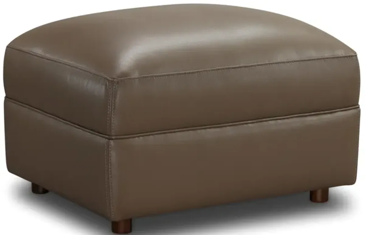 Beck Leather Ottoman