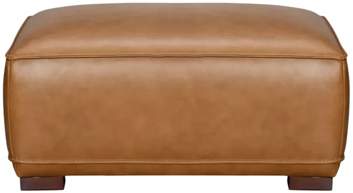 Kevin Leather Ottoman