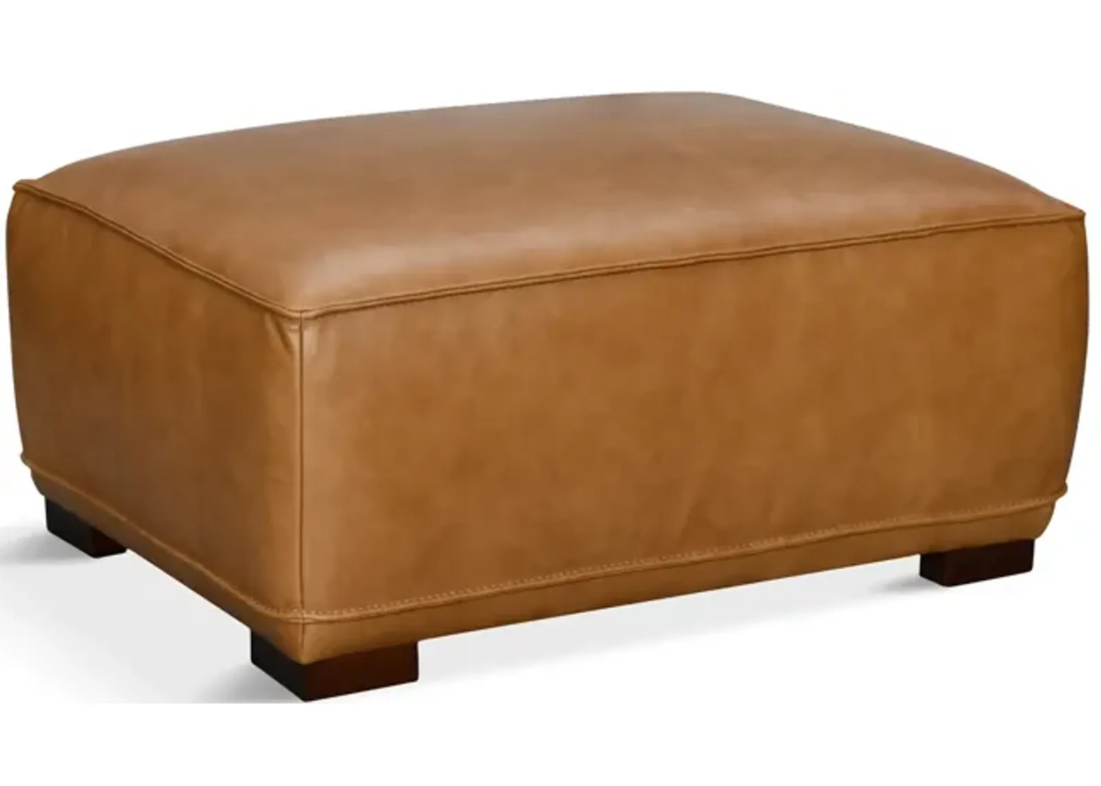 Kevin Leather Ottoman