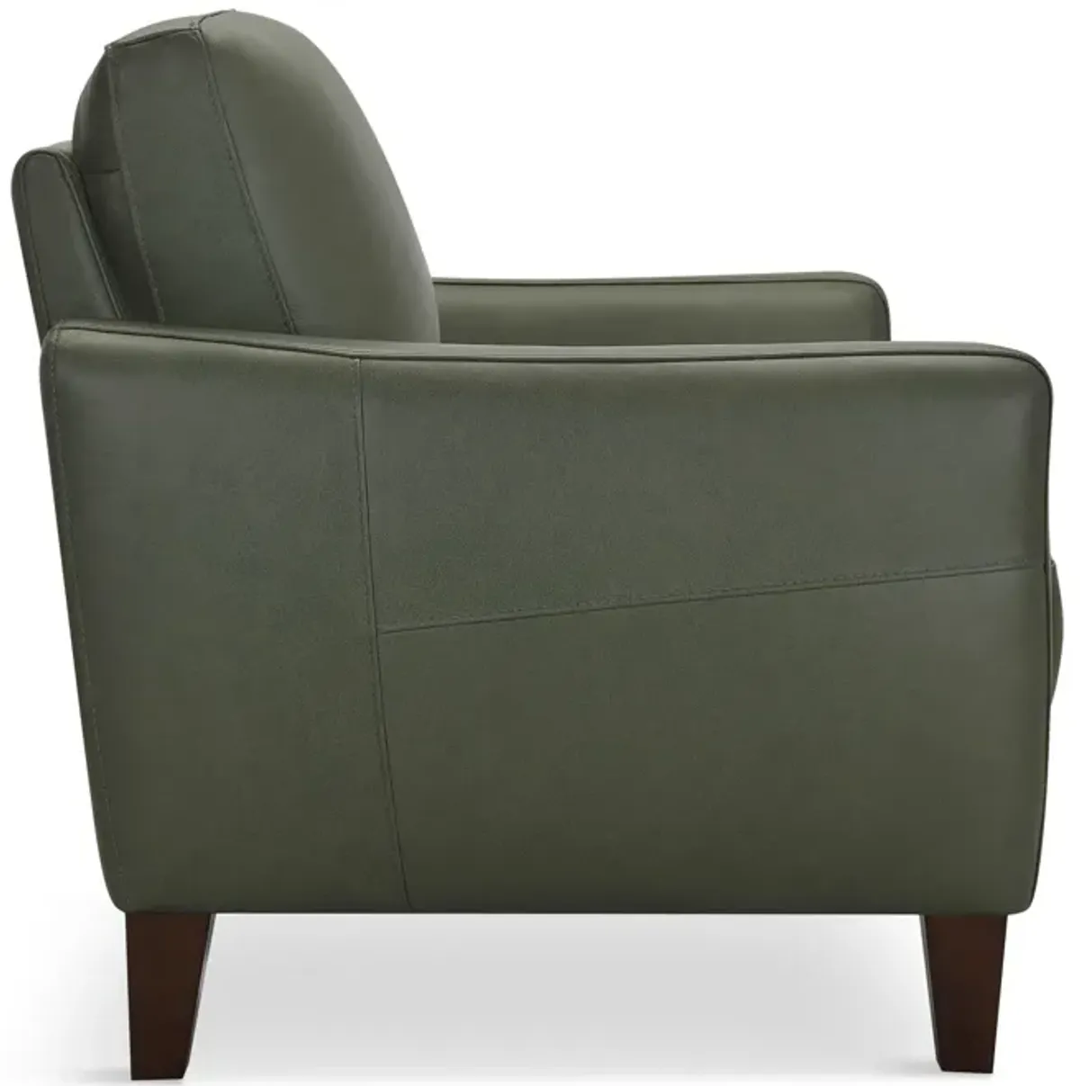 Trifle Leather Chair - Moss Green