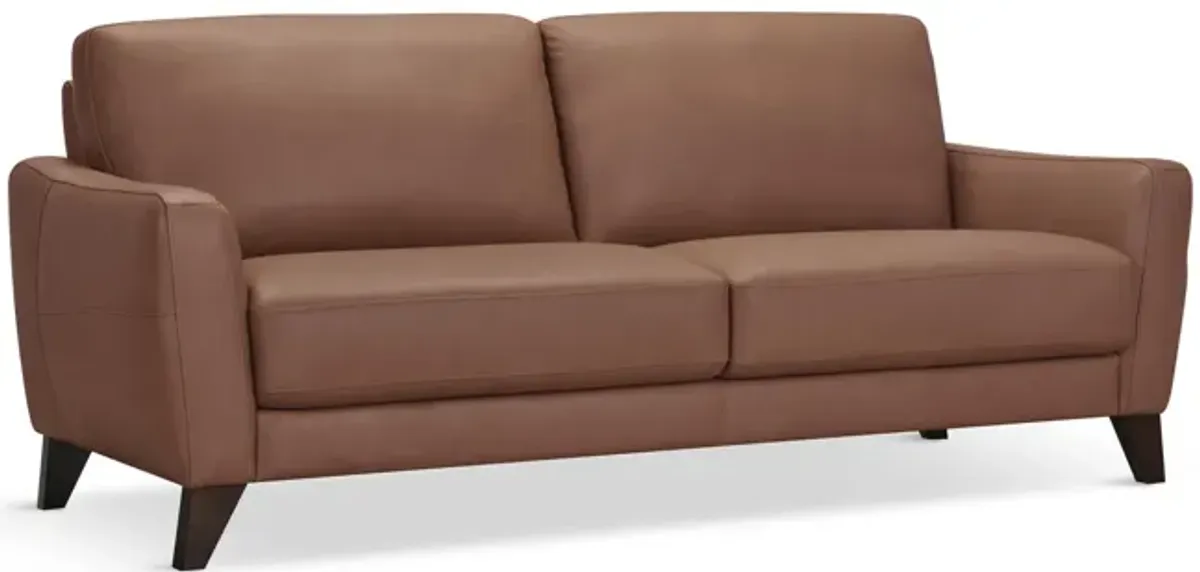 Trifle Leather Sofa - Caramel