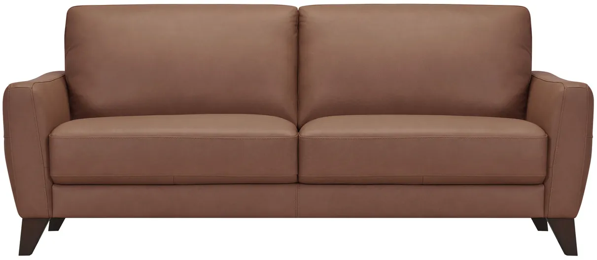 Trifle Leather Sofa - Caramel