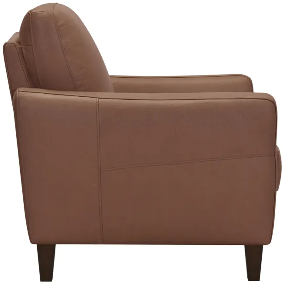 Trifle Leather Chair - Caramel