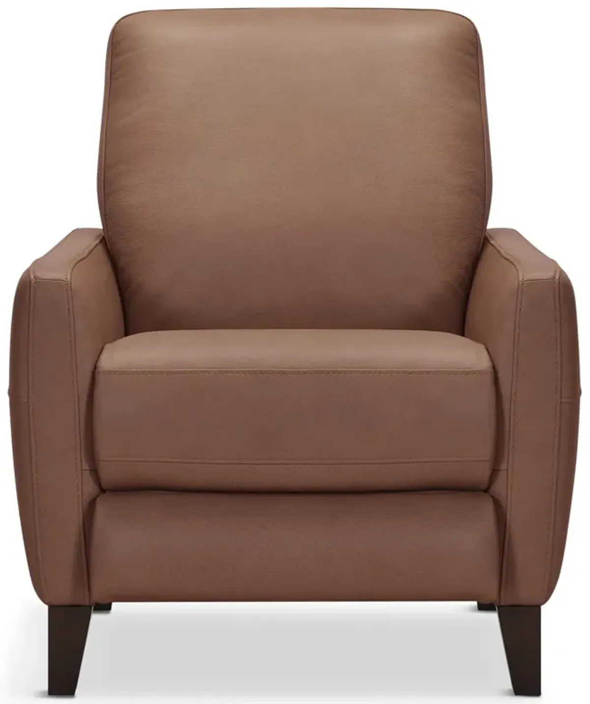 Trifle Leather Push Back Recliner - Carmel