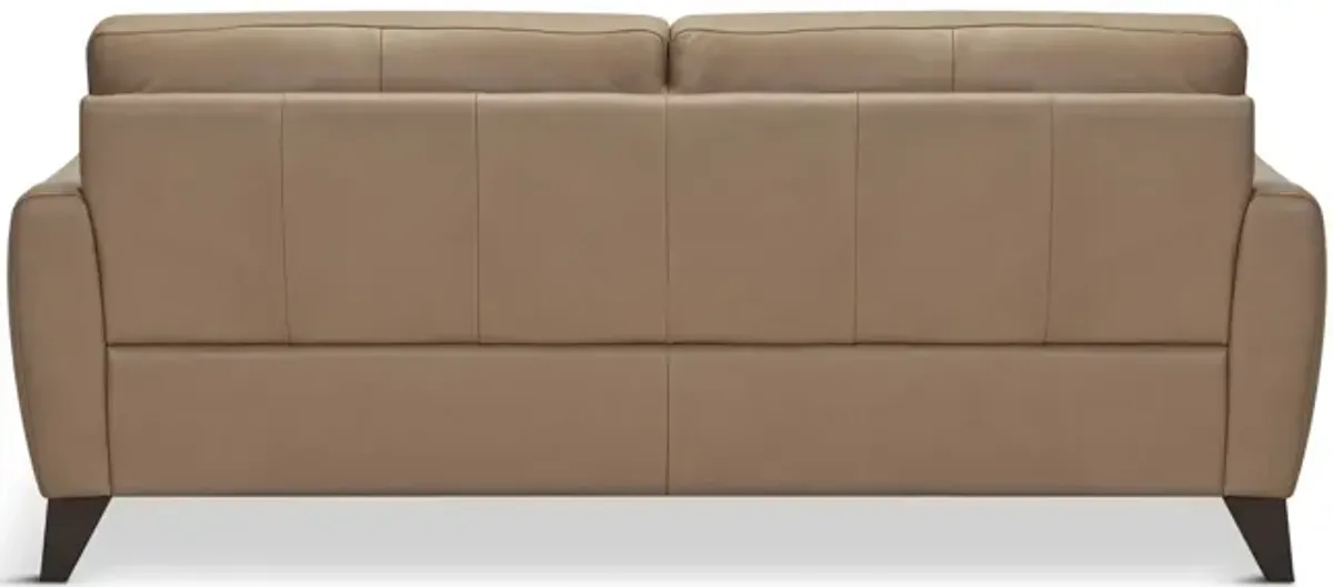 Trifle Leather Sofa - Stone