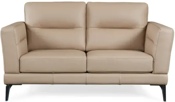 Chloe Leather Loveseat