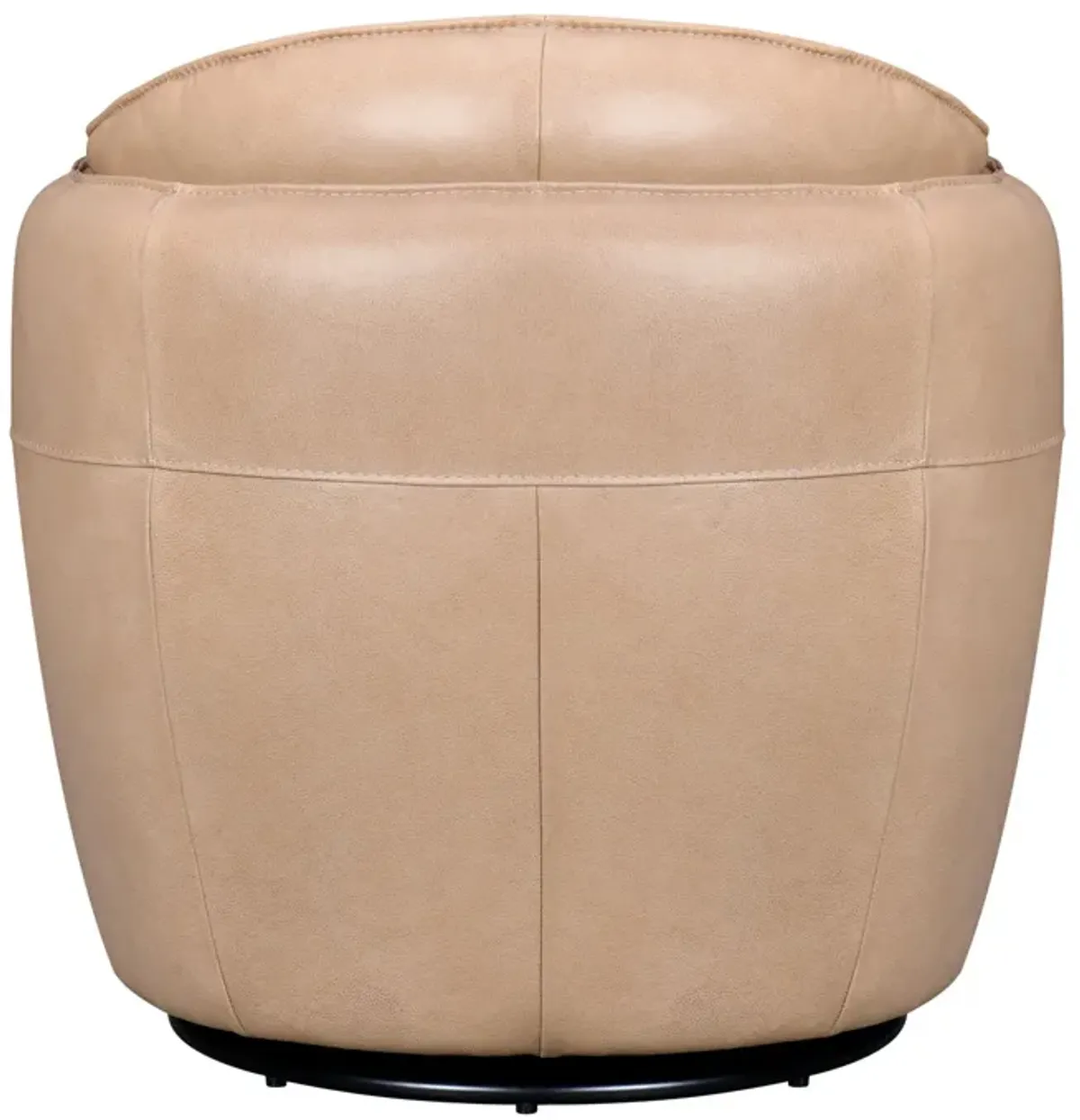 Sydney Leather Swivel Chair - Stone