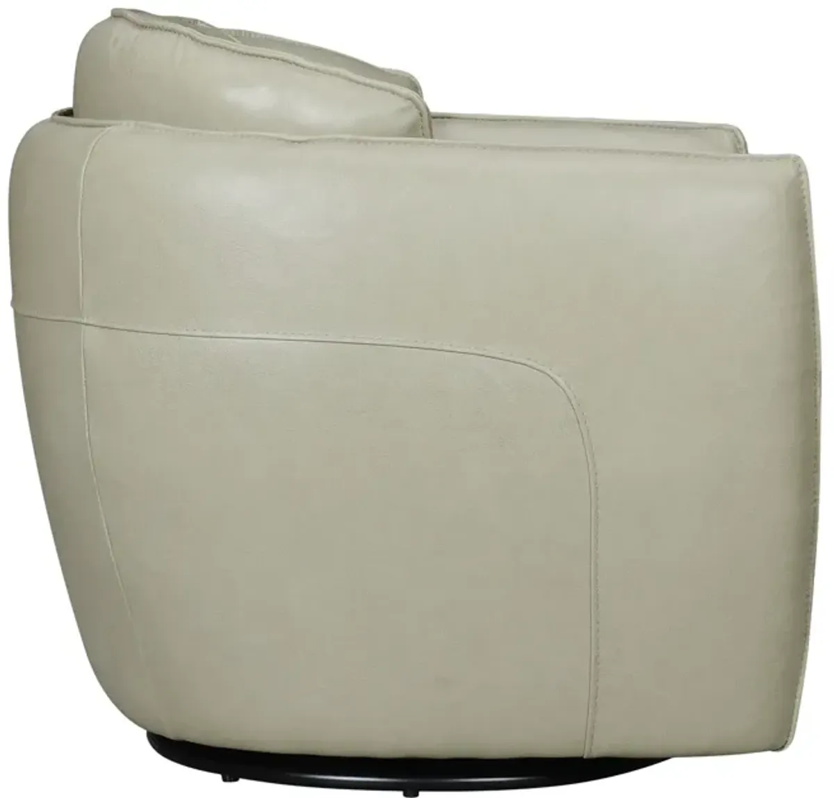 Sydney Leather Swivel Chair - Sage