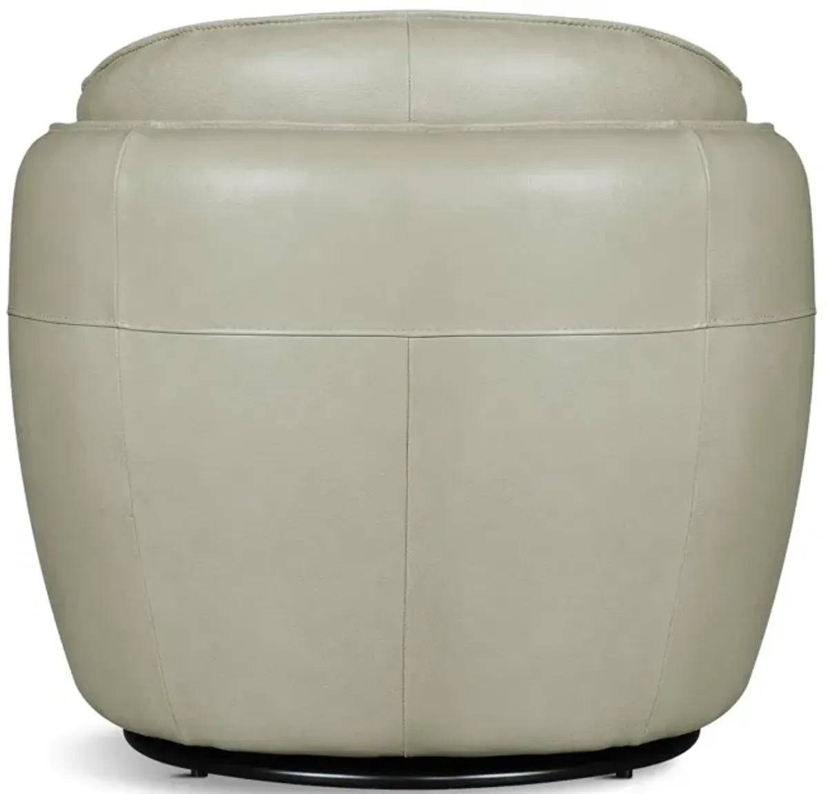 Sydney Leather Swivel Chair - Sage