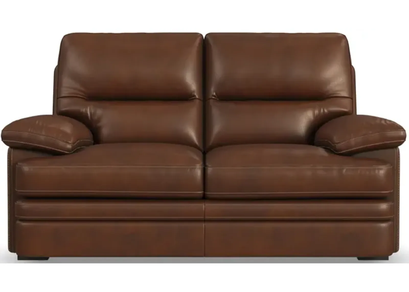 David Leather Loveseat