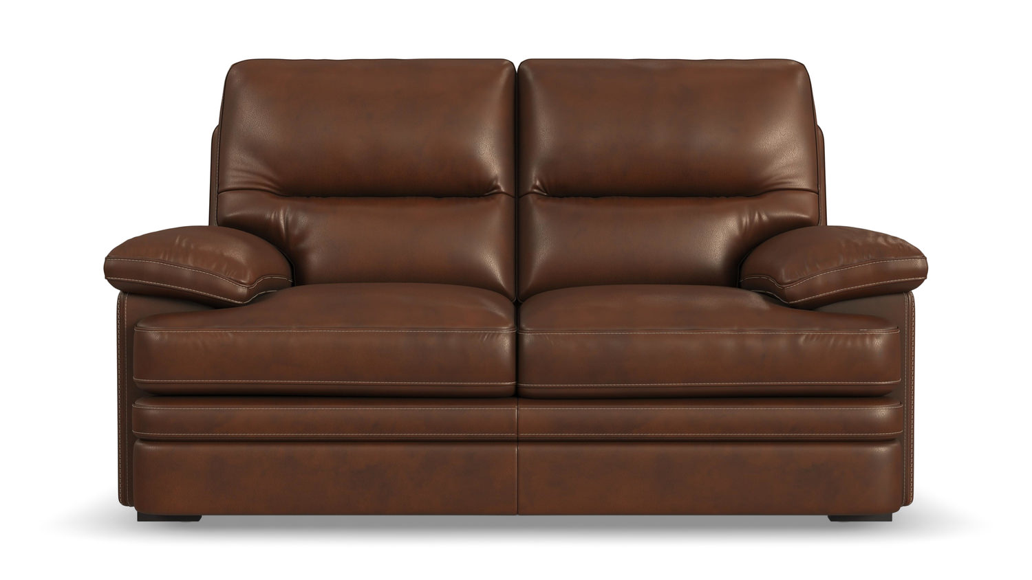 David Leather Loveseat