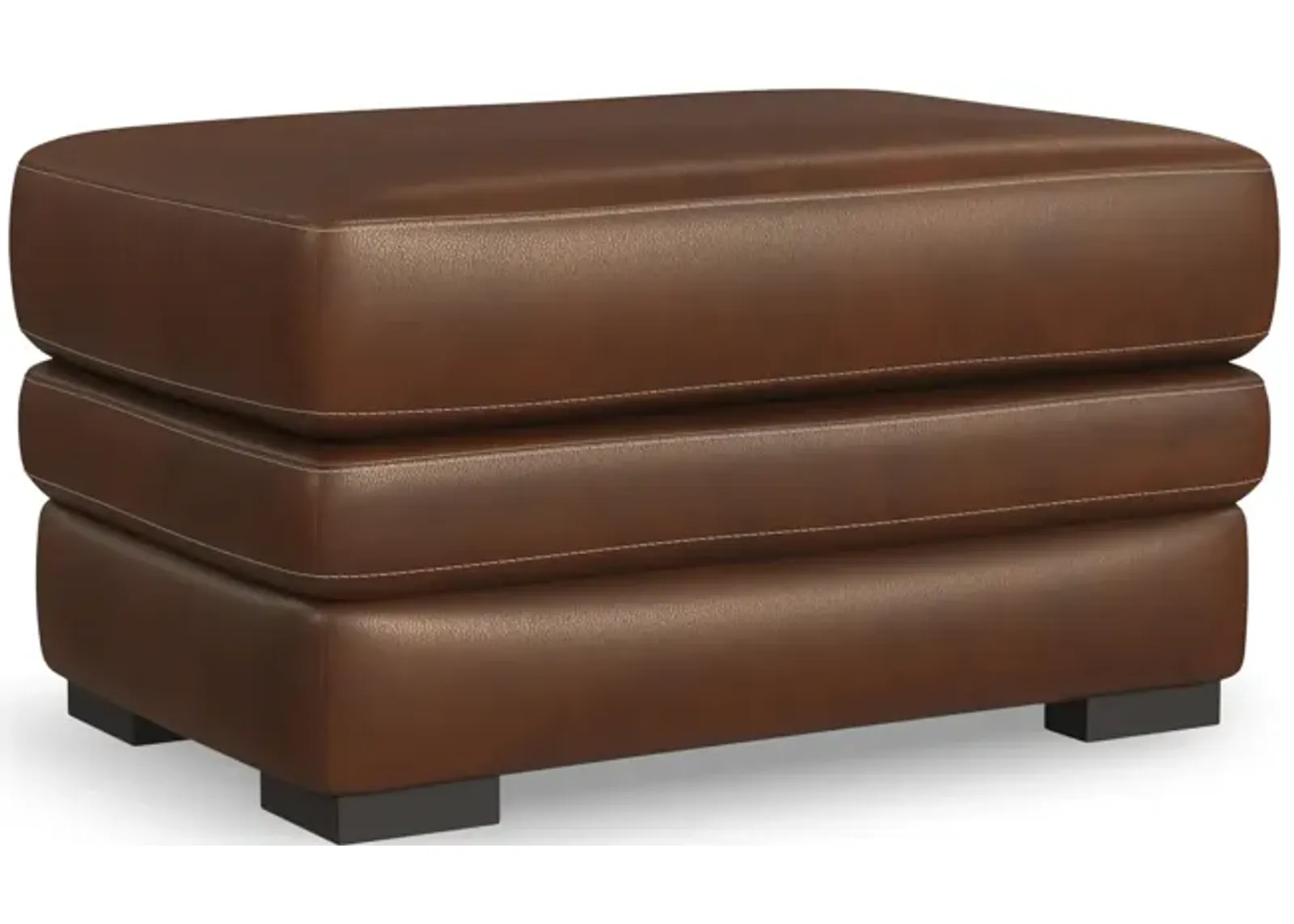 David Leather Ottoman