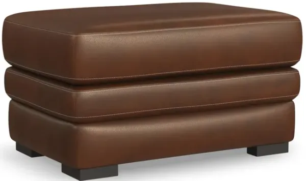 David Leather Ottoman