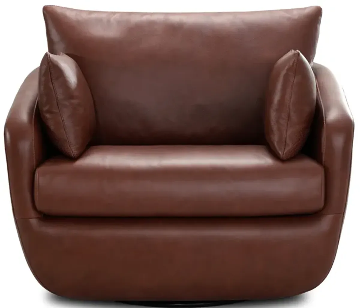 Park Leather Swivel Chair - Everest Bourbon