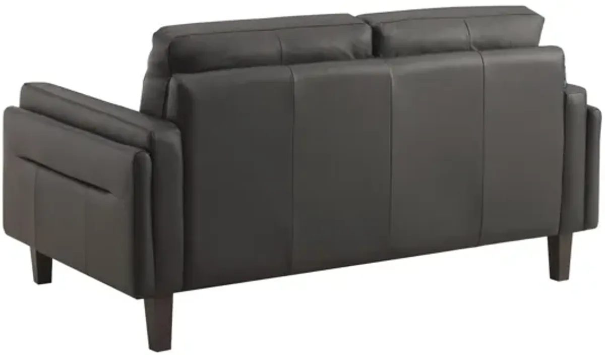 Whinny Leather Loveseat