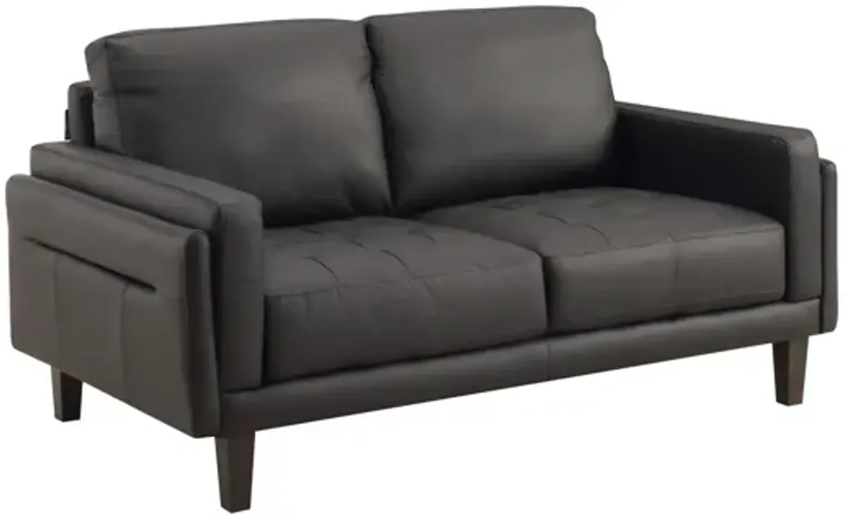 Whinny Leather Loveseat