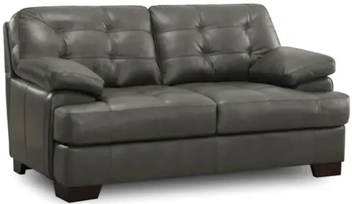 Millard Leather Loveseat 