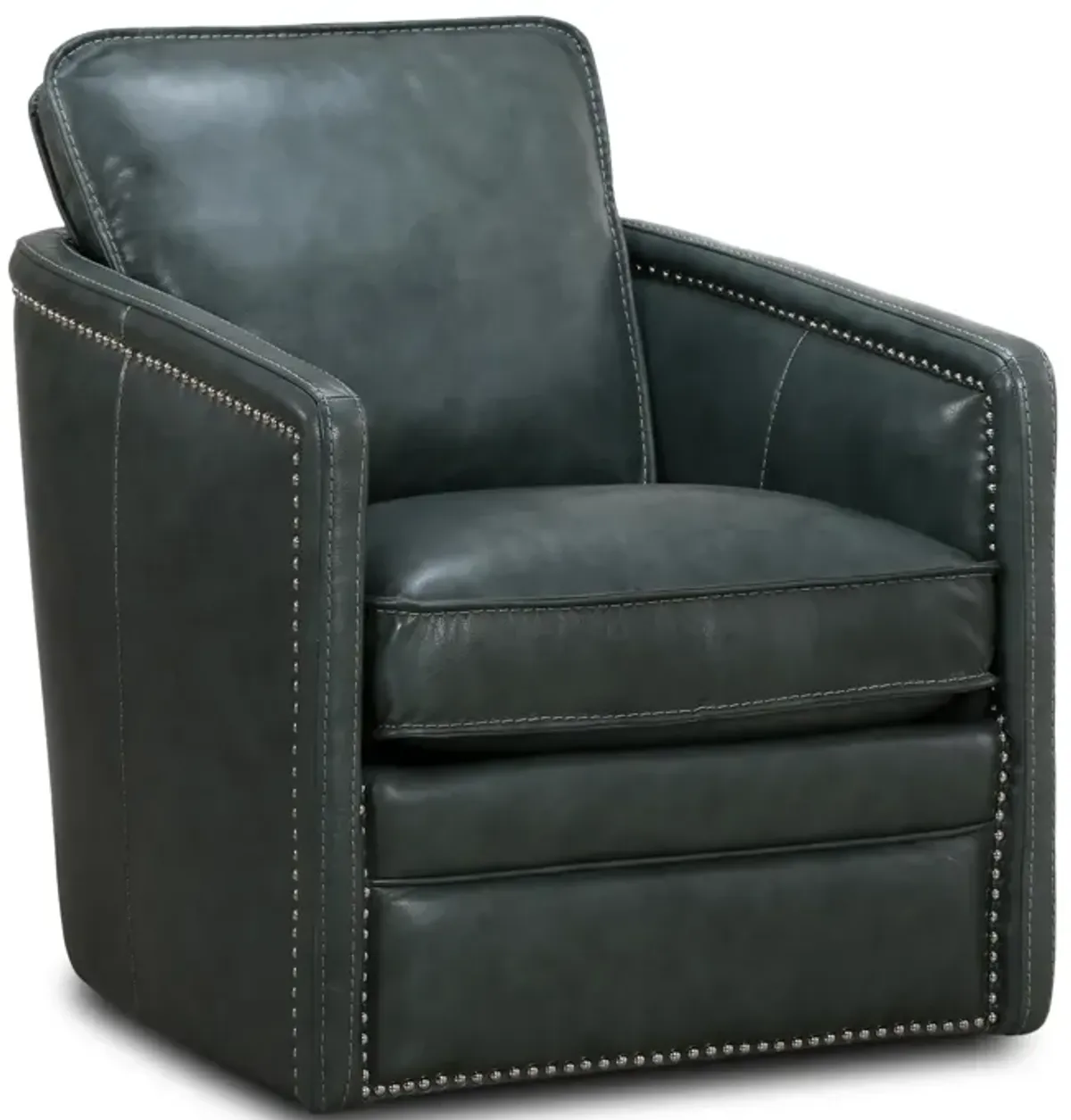 Pivot Leather Swivel Chair - London Silverlake