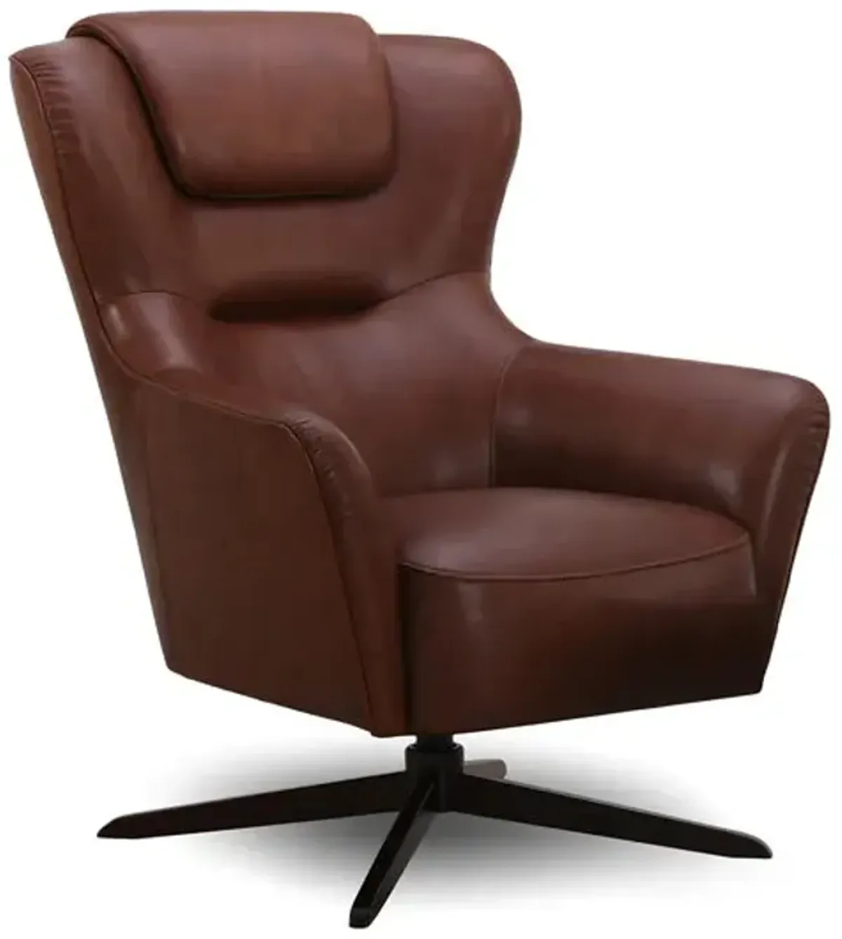 Hugo Leather Swivel Chair