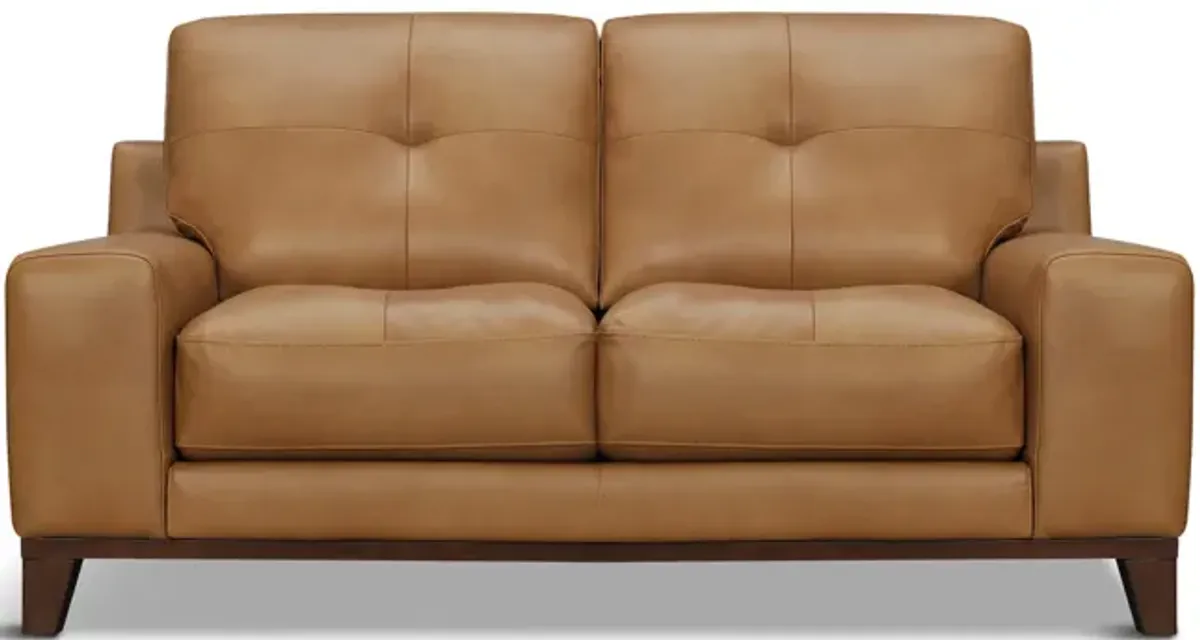 Hubert Leather Loveseat