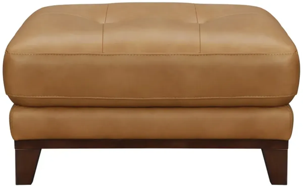 Hubert Leather Ottoman