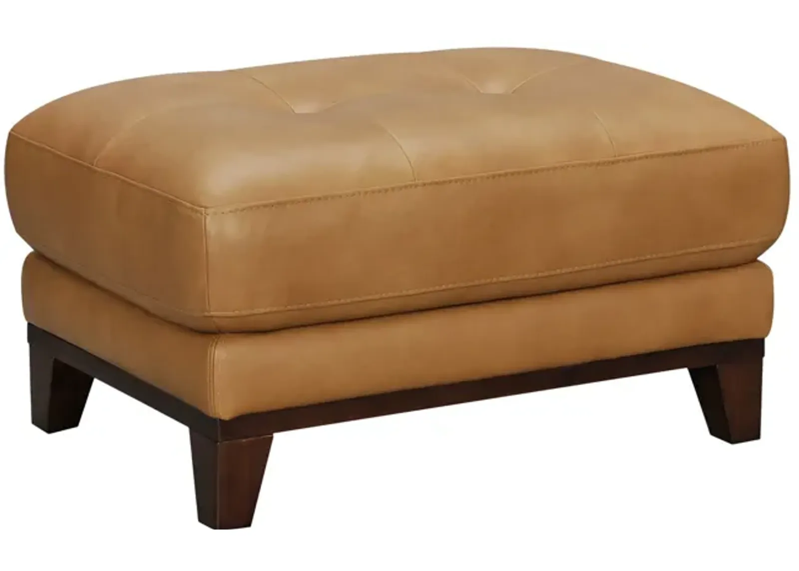 Hubert Leather Ottoman