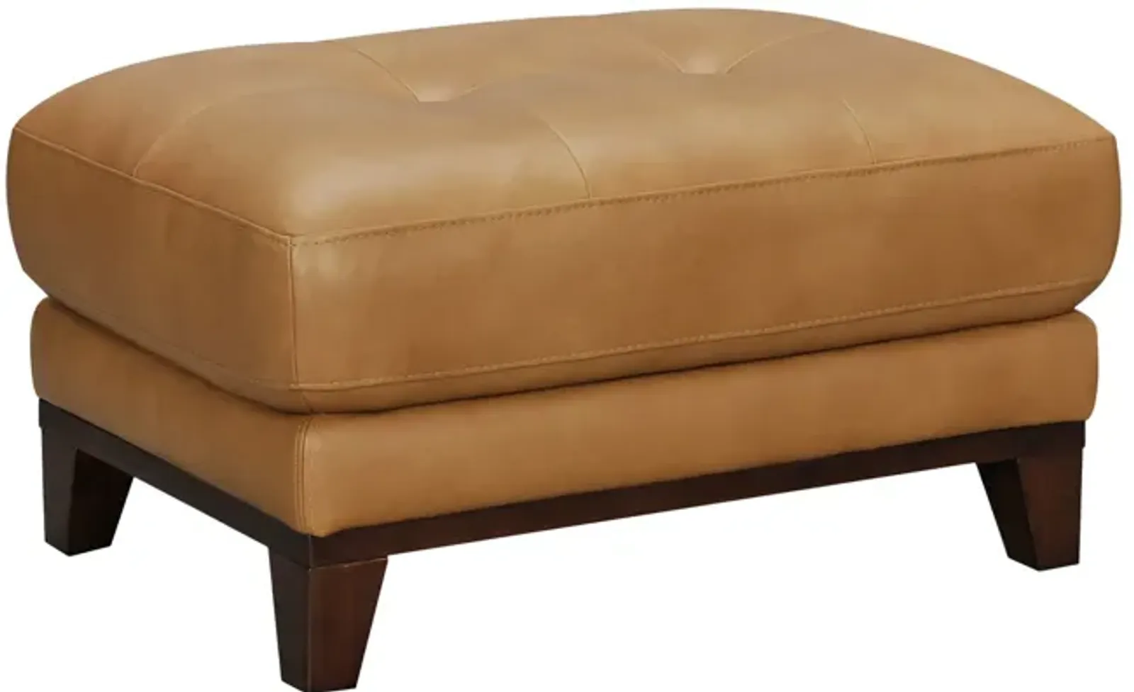 Hubert Leather Ottoman