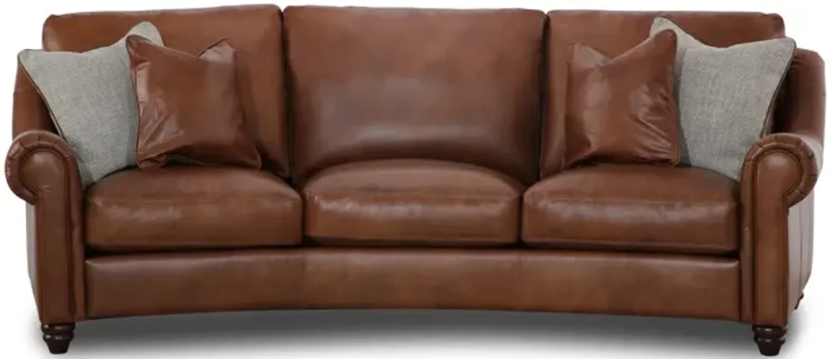 Dalton Leather Conversation Sofa