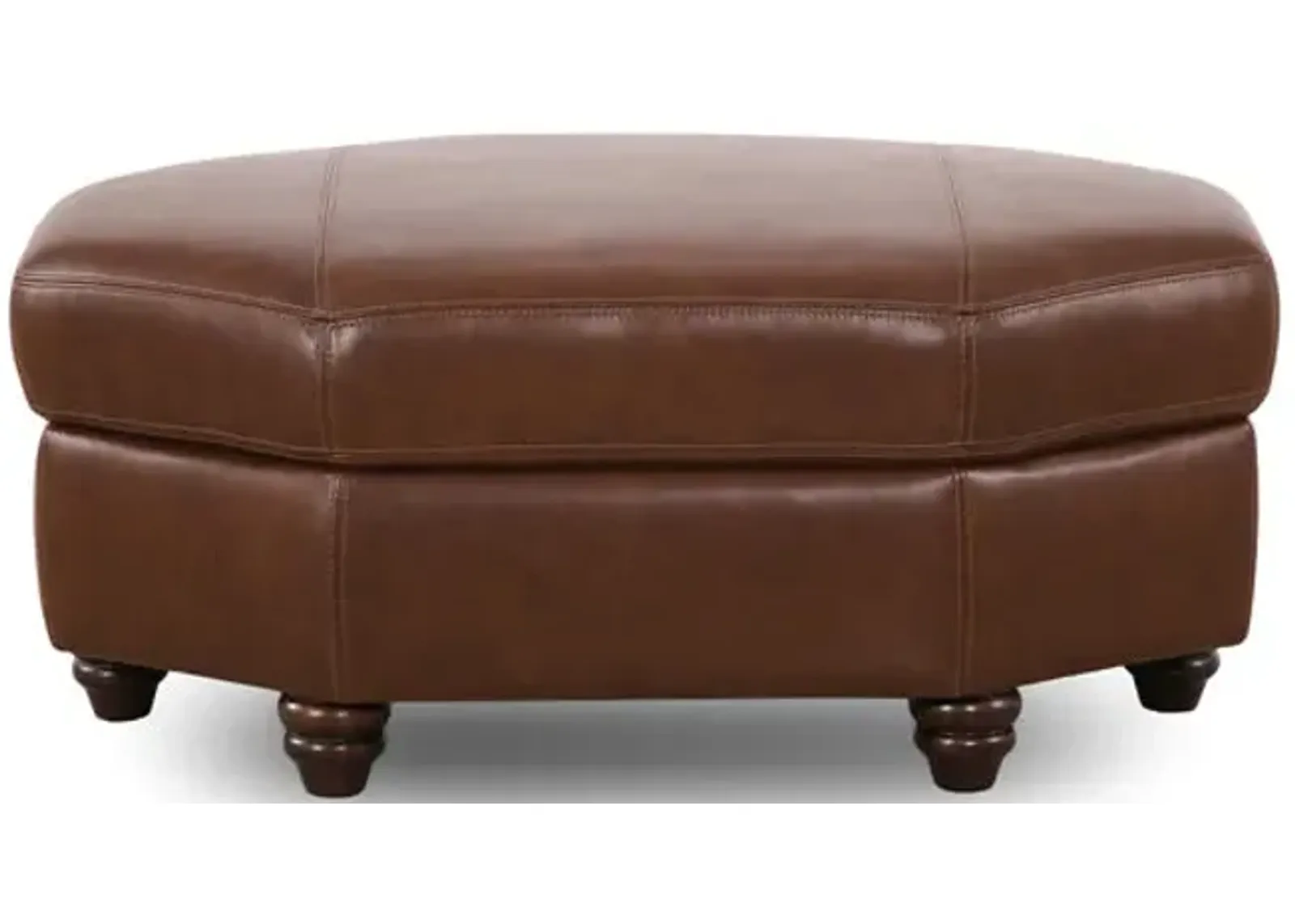 Dalton Leather Storage Ottoman