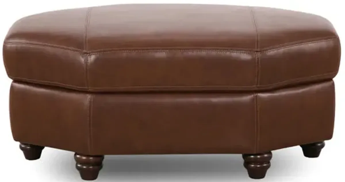 Dalton Leather Storage Ottoman