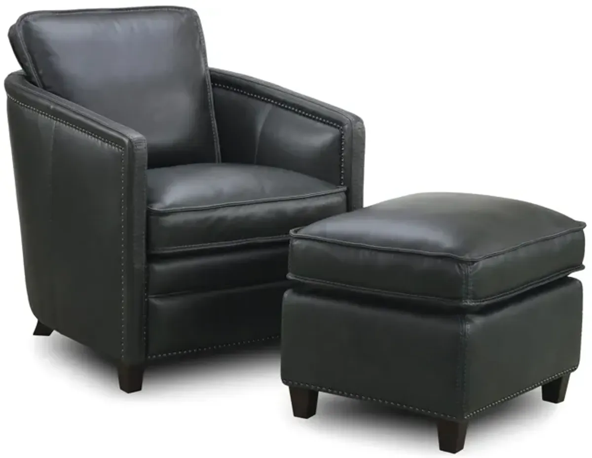 Pivot Leather Accent Chair