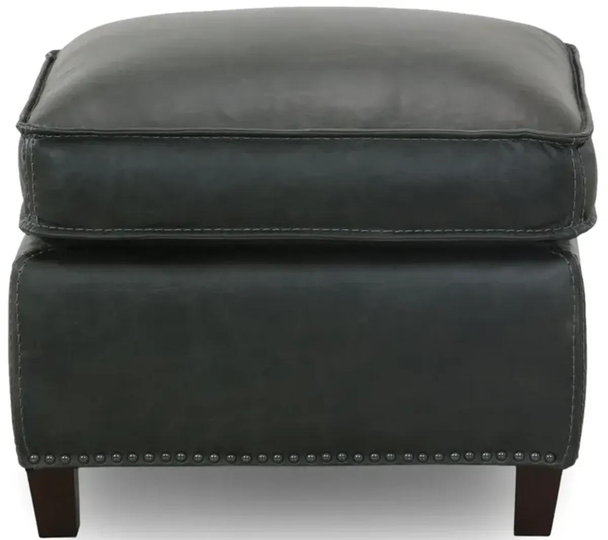 Pivot Leather Ottoman