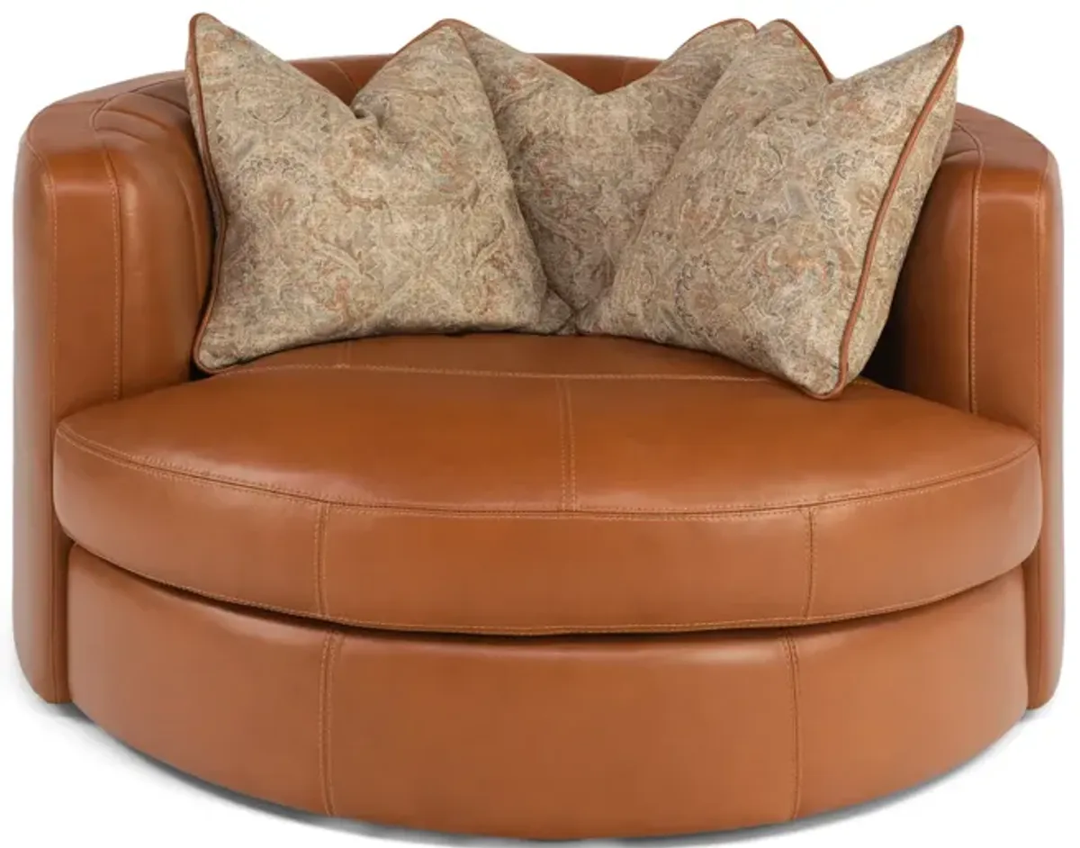 Dora Leather Swivel Chair