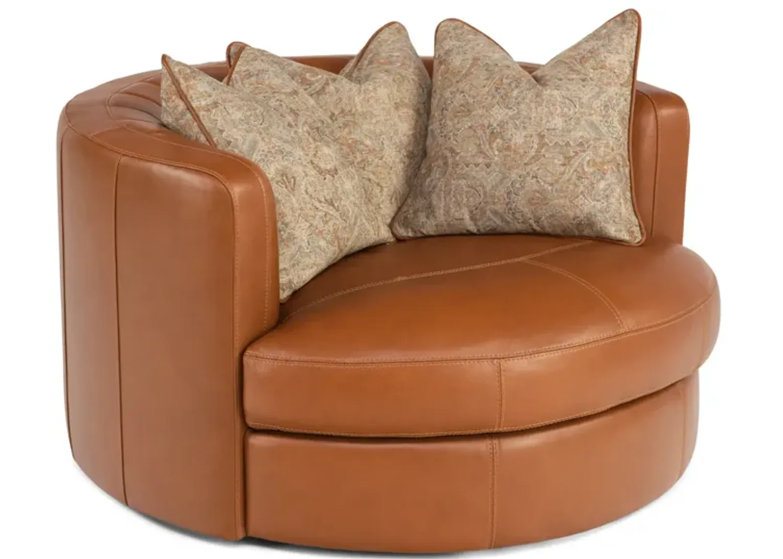 Dora Leather Swivel Chair