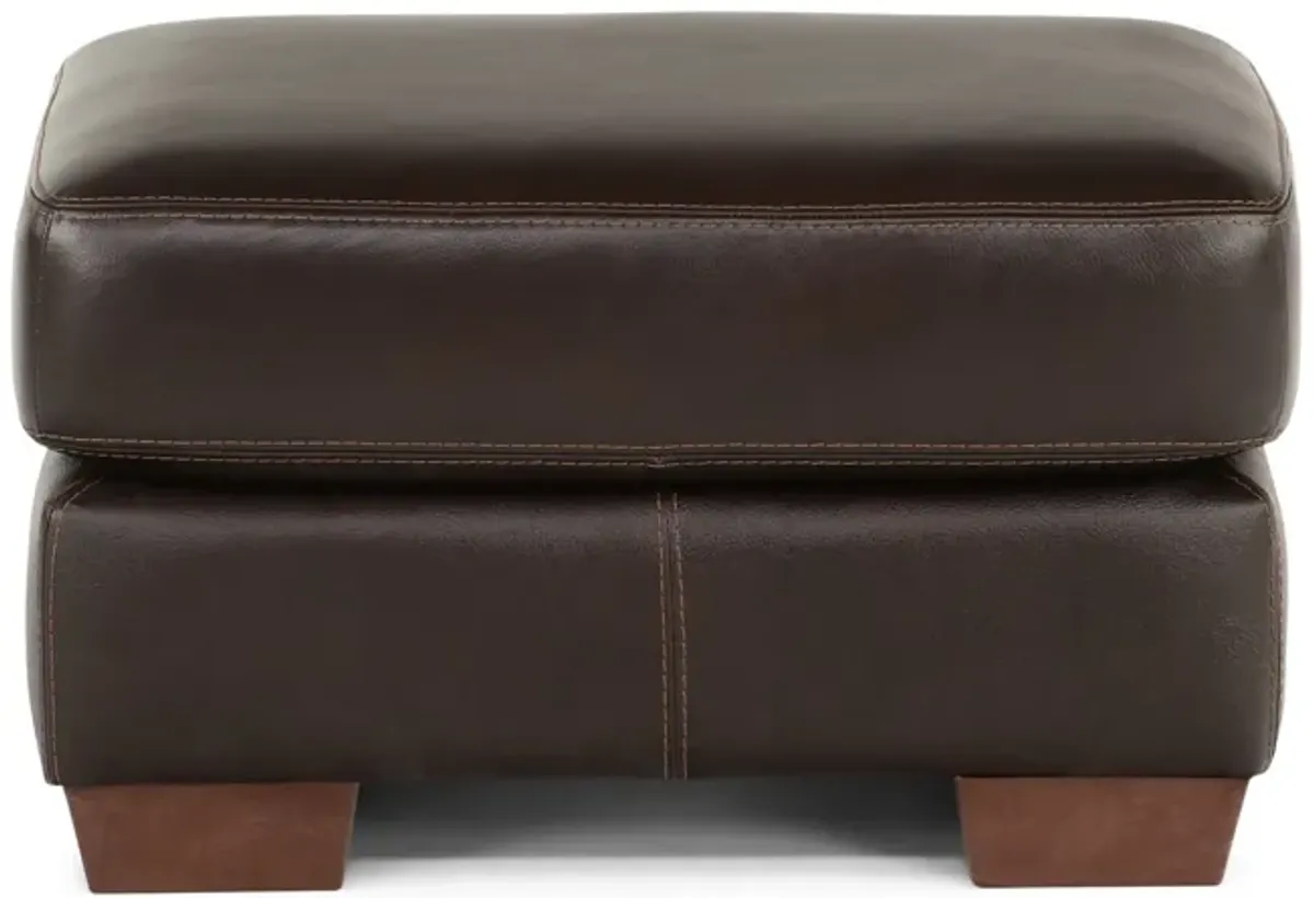 Phoenix Leather Ottoman