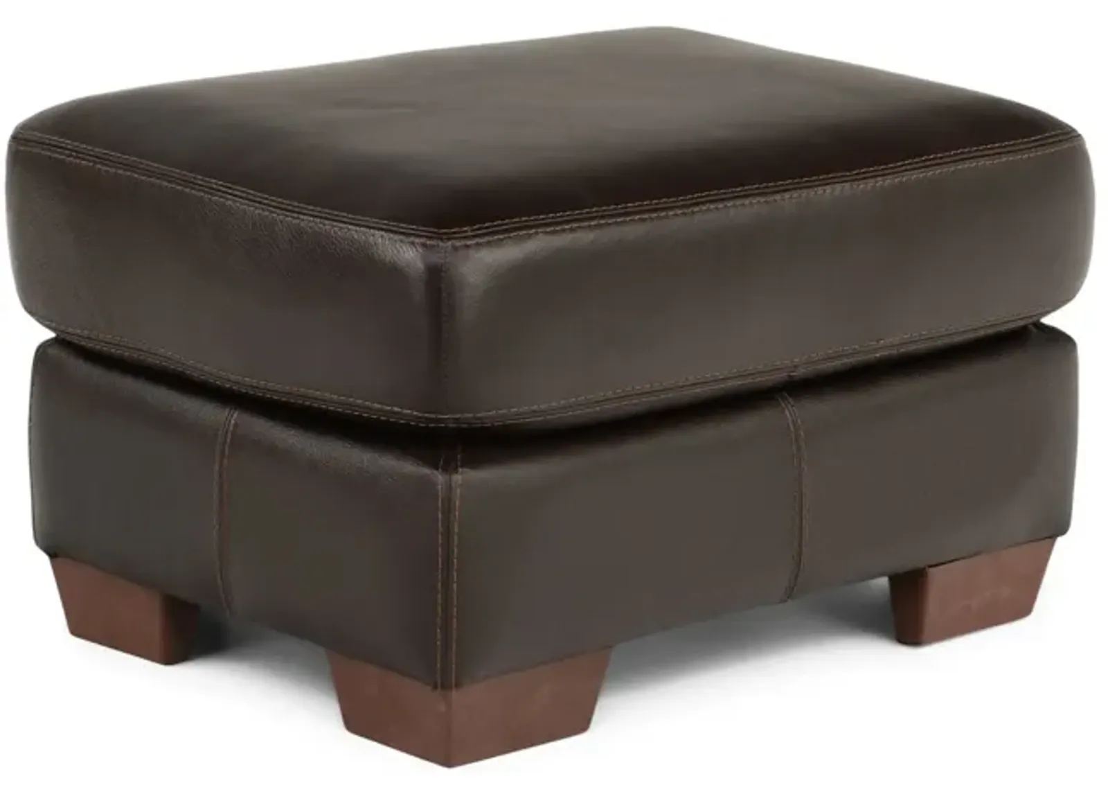 Phoenix Leather Ottoman