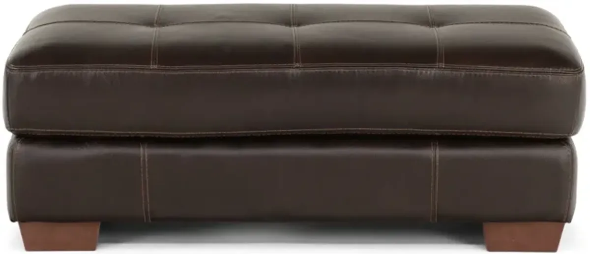 Phoenix Leather Cocktail Ottoman