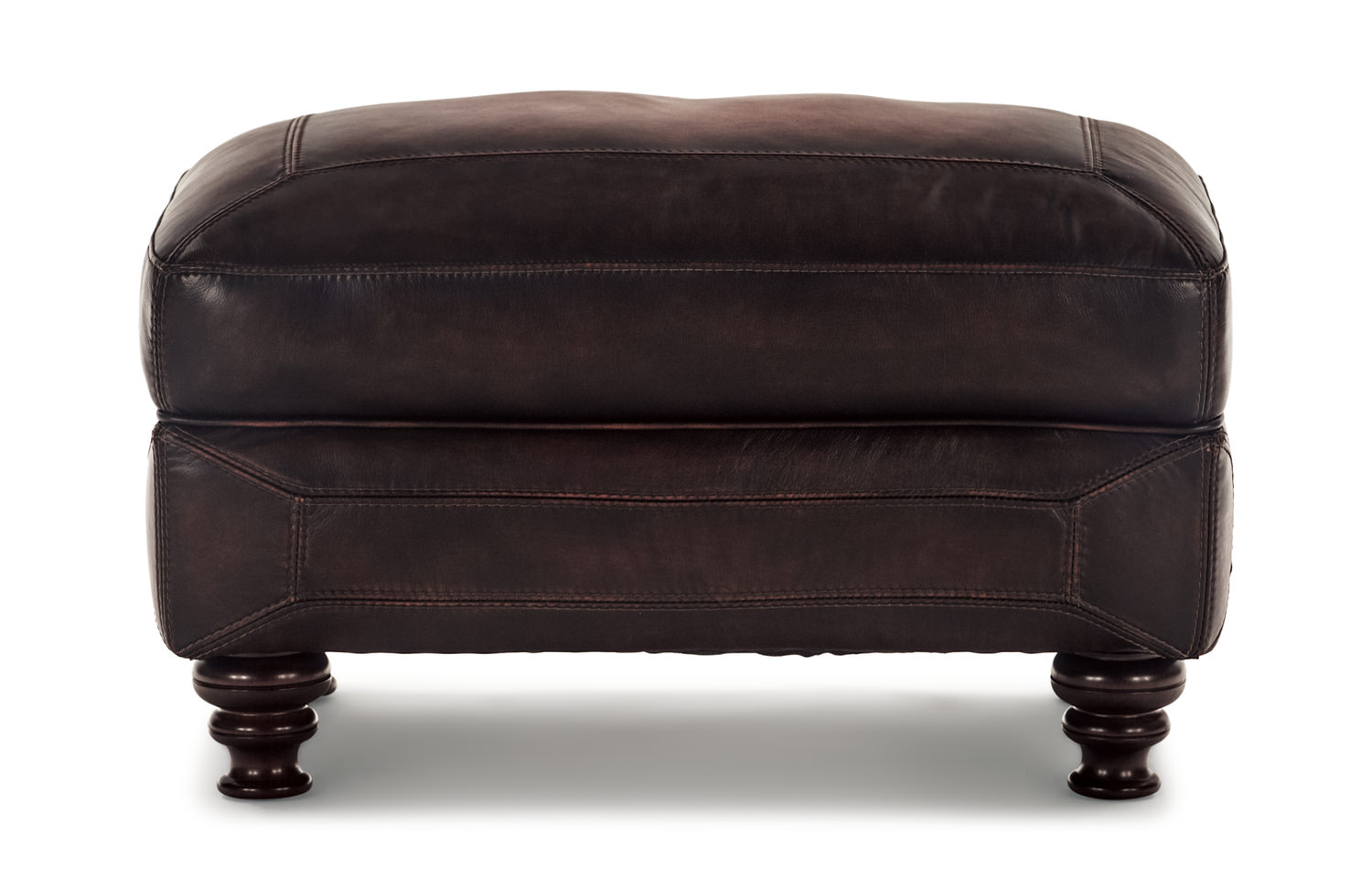 Charlie Leather Ottoman