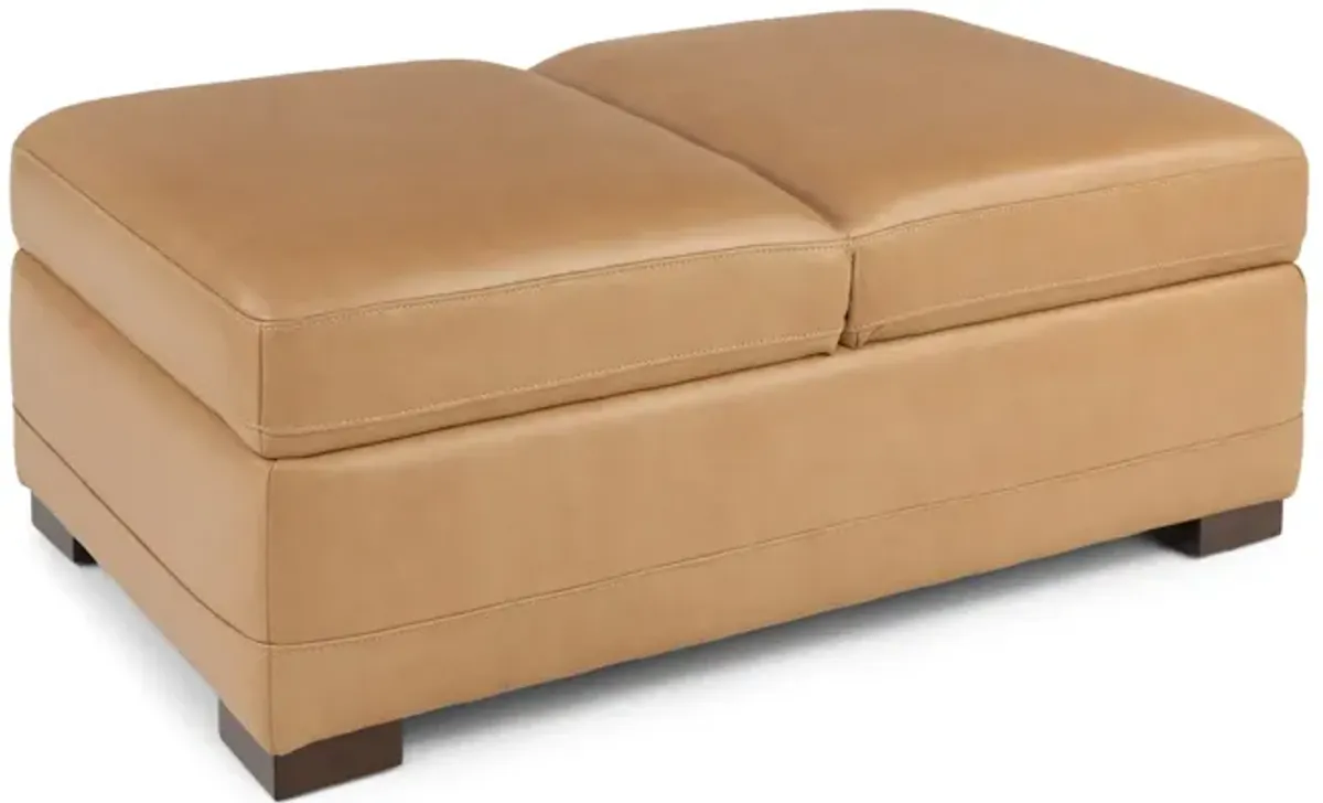 Cutler Leather Storage Ottoman