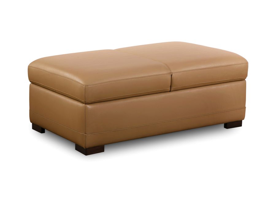 Cutler Leather Storage Ottoman