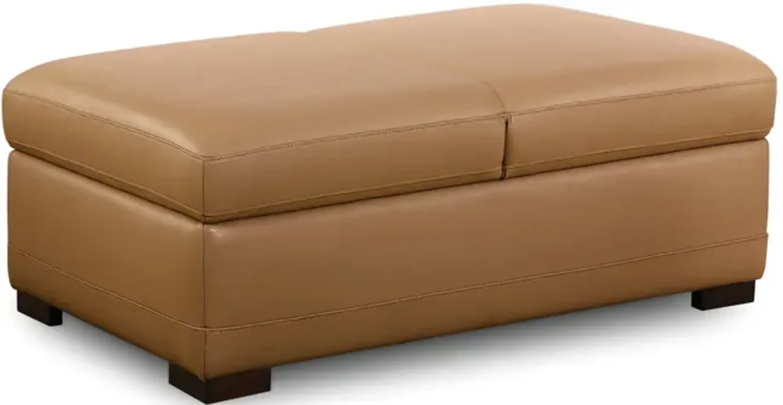 Cutler Leather Storage Ottoman