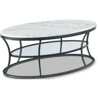 Impact Oval Marble Coffee Table